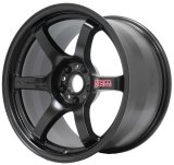 Gram Lights 57DR 18x10.5 +22 5x114.3 Semi Gloss Black Wheel thumbnail 3