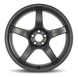 Gram Lights 57CR 18x8.5 +37 5x108 Glossy Gray Wheel thumbnail 2