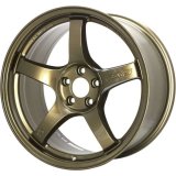 Gram Lights 57DR 18x9.5 +38 5x100 Almite Gold Wheel thumbnail 1