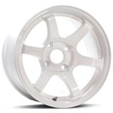 Gram Lights 57D MARK-II 15x8 +13mm 4x100 White Wheel thumbnail 1