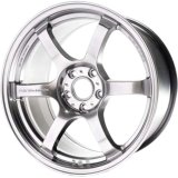 Gram Lights 57DR 18x9.5 +38 5x114.3 Grace Silver Wheel thumbnail 1