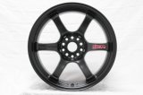 Gram Lights 57DR 18x9.5 +38 5x120 Semi Gloss Black Wheel thumbnail 1