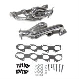 BBK 09-18 Dodge Ram 5.7L Hemi Shorty Tuned Length Exhaust Headers - 1-3/4 Silver Ceramic thumbnail 1