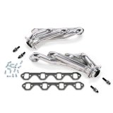 BBK 79-93 Mustang 351 Swap Shorty Unequal Length Exhaust Headers - 1-5/8 Silver Ceramic thumbnail 4
