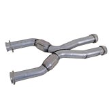 BBK 79-04 Mustang Coyote Swap Short Mid X Pipe w Catalytic Converters 3.0 For BBK Long Tube Headers thumbnail 2