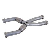 BBK 79-04 Mustang Coyote Swap Short Mid X Pipe w Catalytic Converters 3.0 For BBK Long Tube Headers thumbnail 4