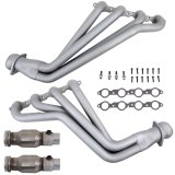 BBK 10-15 Camaro LS3 L99 Long Tube Exhaust Headers With Converters - 1-3/4 Chrome thumbnail 2