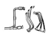 BBK 07-11 Jeep 3.8 V6 Long Tube Exhaust Headers And Y Pipe And Converters - 1-5/8 Silver Ceramic thumbnail 5