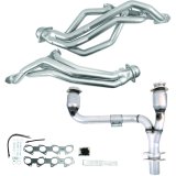 BBK 09-24 Ram 1500 Hemi 5.7L 1-3/4 Long Tube Headers w/High Flow Catted Y-Pipe (Silver Ceramic) thumbnail 1