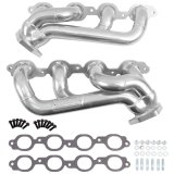 BBK 19-24 GM Full Size 5.3/6.2L Shorty Headers (Silver Ceramic) thumbnail 1