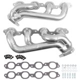 BBK 19-24 GM Full Size 5.3/6.2L Shorty Headers (Silver Ceramic) thumbnail 5