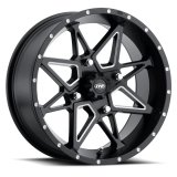 ITP Tornado 15X7 / 4x156 BP / 4+3 Offset Matte Black w/ Milled Accents Wheel thumbnail 1