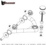 Camburg Chevy/GMC 2500/3500 HD 2WD/4WD 20-23 1.25in Performance Uniball Upper Arms (w/ covers) thumbnail 6
