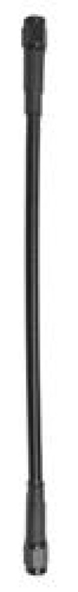 Fragola -3AN Ext Black Covered Assembly Straight x Straight 10in thumbnail 2
