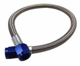 Fragola -4AN Hose Assembly Straight x Straight 144in Blue Nuts Nitrous Supply Line (12 Feet) thumbnail 2