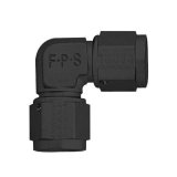 Fragola -6AN Female Coupler Tube Style - Black thumbnail 3