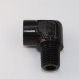 Fragola 1/8 Pipe 90 Degree Elbow Male/Female - Black thumbnail 3