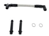 Fragola 9/16-24 Dual Inlet Demon -6AN Fuel Line Kit Black thumbnail 1