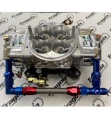 Fragola 9/16-24 Dual Inlet Demon -6AN Fuel Line Kit Black thumbnail 2