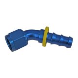 Fragola -10AN Push-Lite End 45 Degree - Blue thumbnail 1
