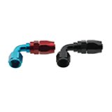 Fragola -10AN x 90 Degree Pro-Flow Hose End - Blue/Red thumbnail 2