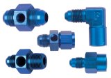 Fragola Inline Gauge Adapter -6AN x 3/8 NPT - Black thumbnail 2