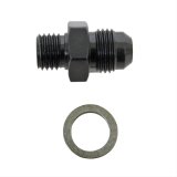Fragola -6AN x 12mm x 1.5 Male Adapter-Weber - Black thumbnail 2