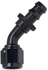 Fragola -10AN Push-Lite End 45 Degree - Black thumbnail 3