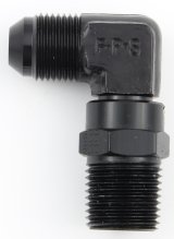 Fragola -6AN x 3/8 NPT 90 Degree Swivel - Black thumbnail 4