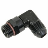 Fragola -8AN x 3/4 - 16 (8) 90 Degree Swivel - Black thumbnail 2