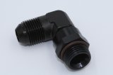 Fragola -8AN x 3/4 - 16 (8) 90 Degree Swivel - Black thumbnail 3