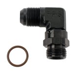 Fragola -10AN x 7/8 - 14 (10) 90 Degree Swivel - Black thumbnail 2