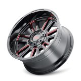 Mayhem 8115 Apollo 20x9 / 8x170 BP / 18mm Offset / 125.2mm Hub Black w/ Prism Red Wheel thumbnail 5