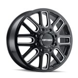 Mayhem 8107D Cogent Dually 20x8.25 / 8x200 BP / -192mm Offset / 142mm Hub Blk w/ Milled Spokes Wheel thumbnail 3