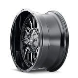 Mayhem 8111 Flywheel 20x9 / 5x127 BP / 0mm Offset / 87.1mm Hub Black w/ Milled Spokes Wheel thumbnail 1