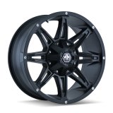 Mayhem 8090 Rampage 20x10 / 5x127 BP / -25mm Offset / 87mm Hub Matte Black Wheel thumbnail 3