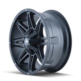 Mayhem 8090 Rampage 17x9 / 5x114.3 BP / 18mm Offset / 87mm Hub Matte Black Wheel thumbnail 2