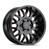 Mayhem 8110 Tripwire 20x9 / 8x165.1 BP / 0mm Offset / 130.8mm Hub Black w/ Prism Red Wheel thumbnail 2