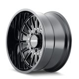 Mayhem 8114 Utopia 22x12 / 8x170 BP / -44mm Offset / 125.2mm Hub Black w/ Milled Spokes Wheel thumbnail 2
