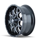 Mayhem 8015 Warrior 20x9 / 6x135 BP / 0mm Offset / 106mm Hub Black w/ Milled Spokes Wheel thumbnail 2
