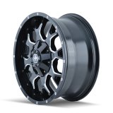 Mayhem 8015 Warrior 20x9 / 5x127 BP / 0mm Offset / 87mm Hub Black w/ Milled Spokes Wheel thumbnail 4