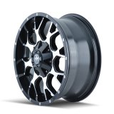 Mayhem 8015 Warrior 17x9 / 6x135 BP / 18mm Offset / 106mm Hub Black/Machined Face Wheel thumbnail 2