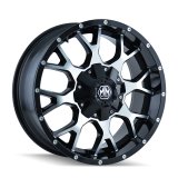 Mayhem 8015 Warrior 20x9 / 6x135 BP / 0mm Offset / 106mm Hub Black/Machined Face Wheel thumbnail 1