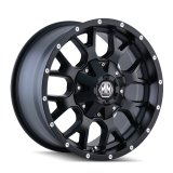 Mayhem 8015 Warrior 20x9 / 5x150 BP / 18mm Offset / 110mm Hub Matte Black Wheel thumbnail 2