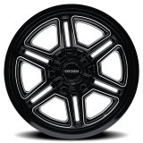 Mayhem 8117 Hermosa 20x10 / 8x170 BP / -25mm Offset / 125.2mm Hub Black/Milled Wheel thumbnail 3