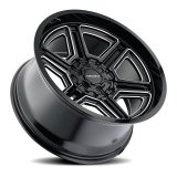 Mayhem 8117 Hermosa 20x10 / 8x165.1 BP / -25mm Offset / 130.8mm Hub Black/Milled Wheel thumbnail 2