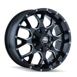 Mayhem 8015 Warrior 20x9 / 8x170 BP / 18mm Offset / 125.2mm Hub Gloss Black Milled Wheel thumbnail 2