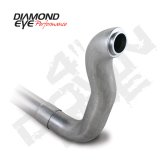 Diamond Eye Downpipe 4in TB Single AL DODGE 5.9L 2500/3500 89-93 4X4 ONLY thumbnail 1