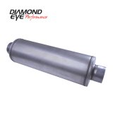 Diamond Eye Muffler 4inX30in LOUVERED AL thumbnail 2