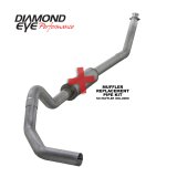 Diamond Eye KIT 4in Turbo Back MFLR RPLCMENT PIPE SGL AL: 98.5 - 02 DODGE CUMMINS 5.9L thumbnail 3